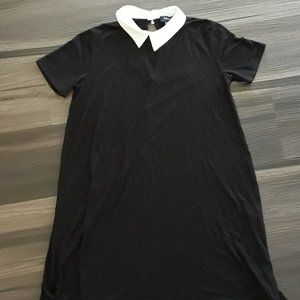 Women's Black Dress w/ White Collar (size small)